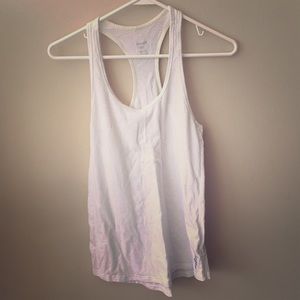 White racer back workout shirt